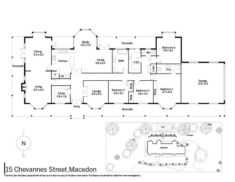 Floorplan of Homely house listing, 15 Chevannes Street, Macedon VIC 3440
