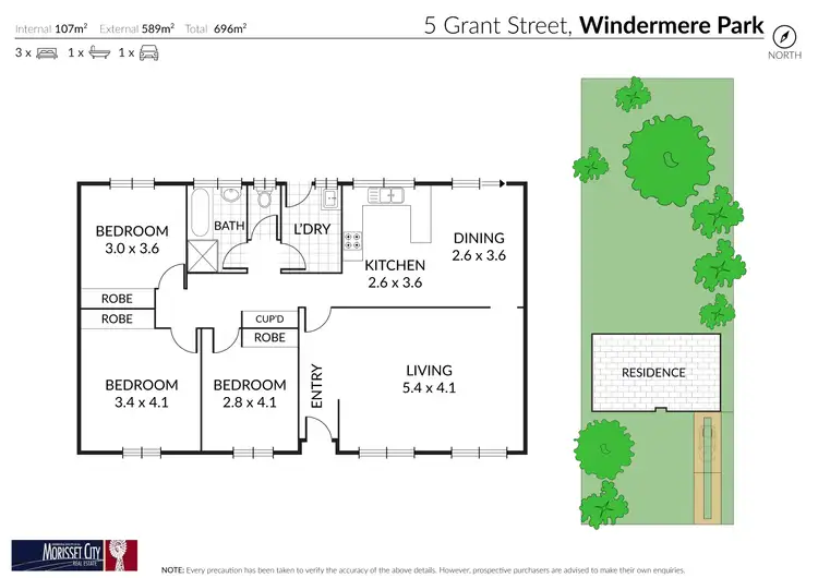 Floorplan of Homely house listing, 5 Grant Street, Windermere Park NSW 2264