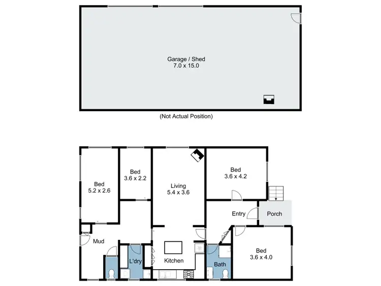 Floorplan of Homely house listing, 25 Scobie Street, Avenel VIC 3664