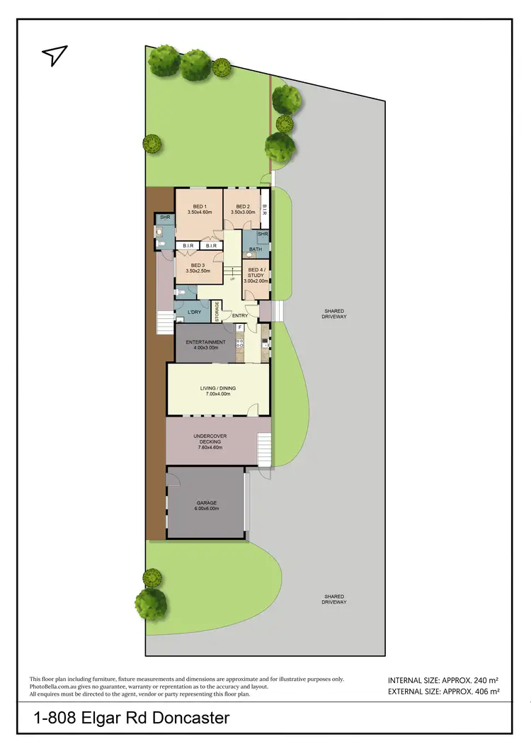 Floorplan of Homely unit listing, 1/808 Elgar Road, Doncaster VIC 3108