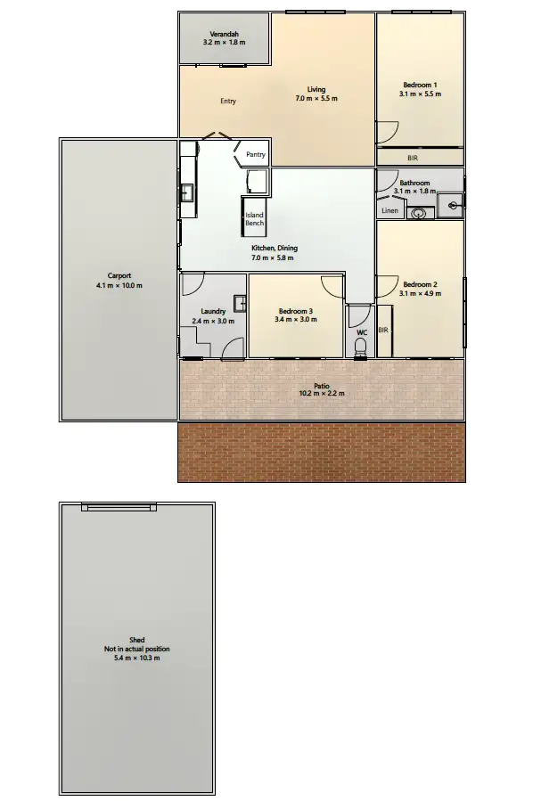 Floorplan of Homely house listing, 50 FINCH STREET, Beechworth VIC 3747