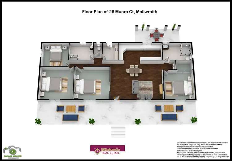 Floorplan of Homely rural property listing, 26 Munro Court, Mcilwraith QLD 4671