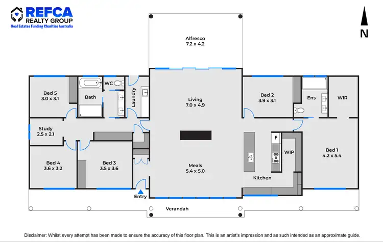 Floorplan of Homely rural property listing, 490 Marian Vale Road, Boxers Creek NSW 2580