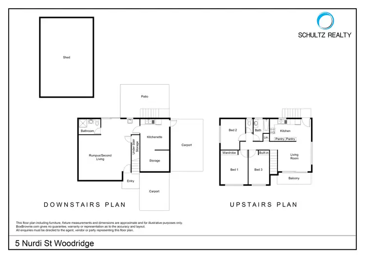 Floorplan of Homely house listing, 5 Nurdi Street, Woodridge QLD 4114