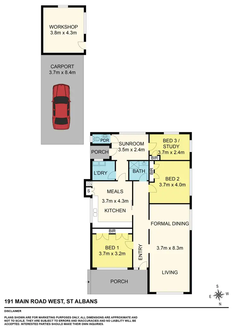 Floorplan of Homely house listing, 191 Main Road West, St Albans VIC 3021