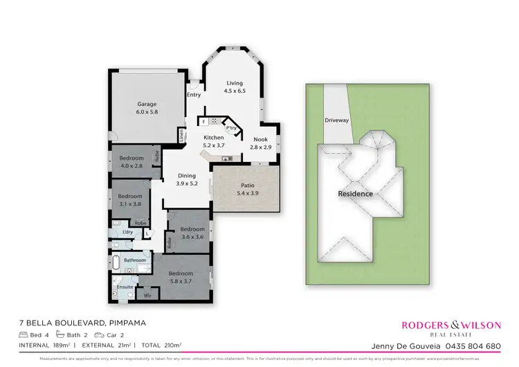 Floorplan of Homely house listing, 7 Bella Boulevard, Pimpama QLD 4209
