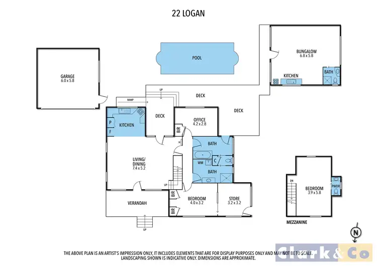Floorplan of Homely house listing, 22 Logan Street, Mansfield VIC 3722