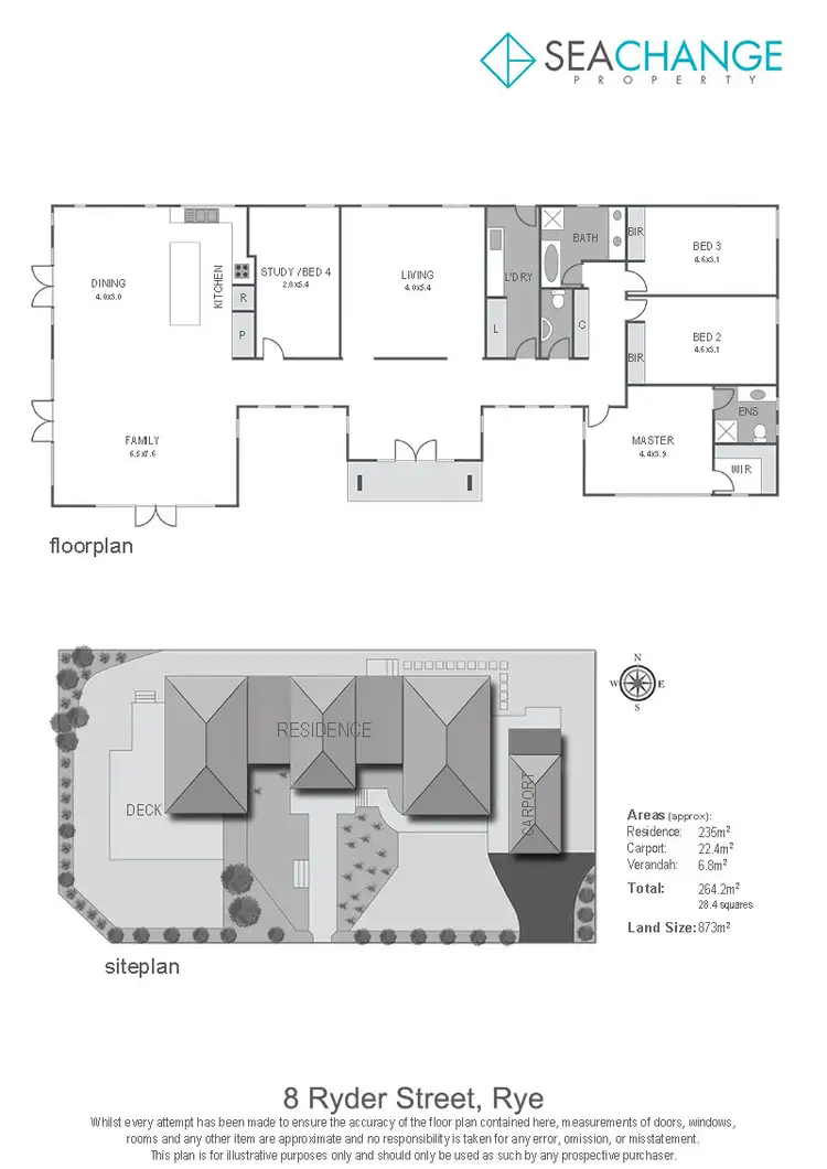 Floorplan of Homely house listing, 8 Ryder Street, Rye VIC 3941