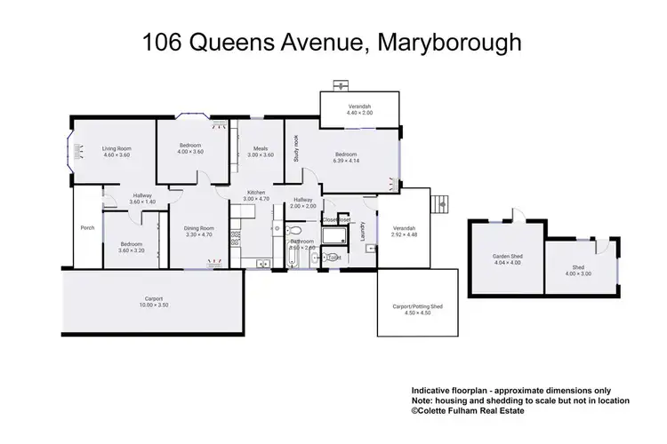 Floorplan of Homely house listing, 106 Queens Avenue, Maryborough VIC 3465