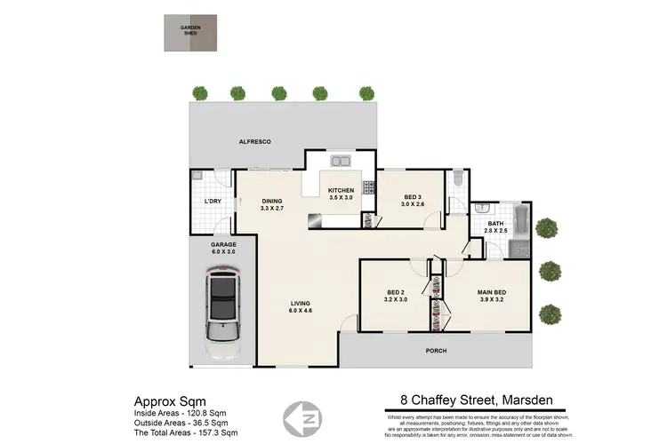 Floorplan of Homely house listing, 8 Chaffey Street, Marsden QLD 4132