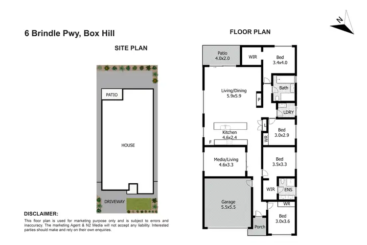 Floorplan of Homely house listing, 6 Brindle Parkway, Box Hill NSW 2765