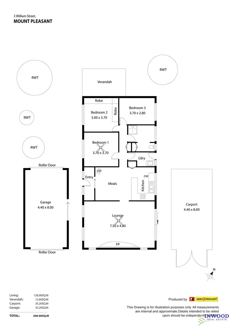 Floorplan of Homely house listing, 3 William Street, Mount Pleasant SA 5235