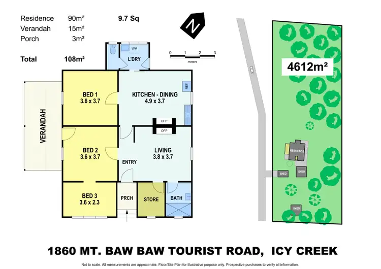Floorplan of Homely house listing, 1860 Mount Baw Baw Tourist Road, Icy Creek VIC 3833