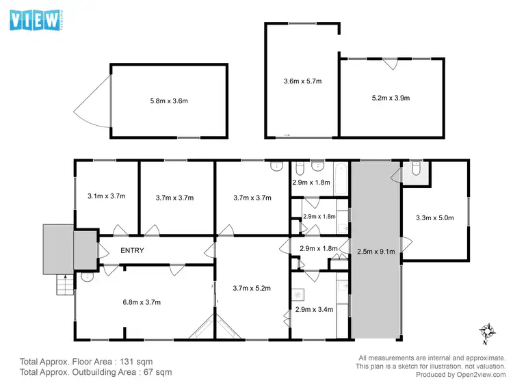 Floorplan of Homely house listing, 2 George Street, Cygnet TAS 7112