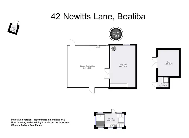 Floorplan of Homely rural property listing, 42 Newitts Lane, Bealiba VIC 3475