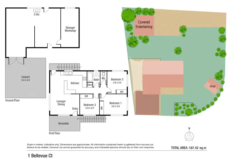 Floorplan of Homely house listing, 1 Bellevue Court, Wulguru QLD 4811