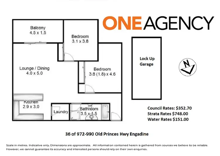 Floorplan of Homely unit listing, 36/972 Old Princes Highway, Engadine NSW 2233