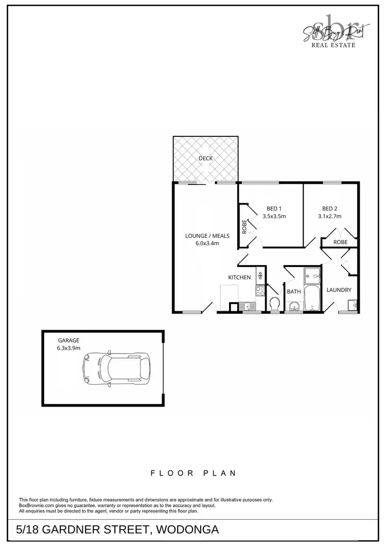 Floorplan of Homely unit listing, 5/18 GARDNER STREET, Wodonga VIC 3690