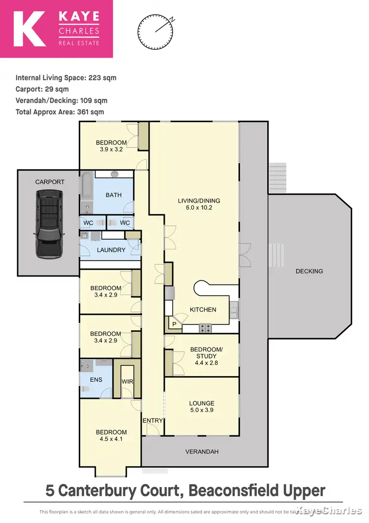 Floorplan of Homely house listing, 5 Canterbury Court, Beaconsfield Upper VIC 3808