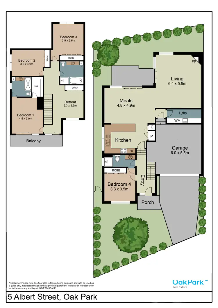 Floorplan of Homely house listing, 5 Albert Street, Oak Park VIC 3046