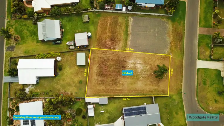 Floorplan of Homely land listing, 8 SUNSET AVENUE, Woodgate QLD 4660