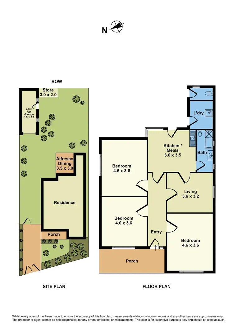 Floorplan of Homely house listing, 4 LARNOO AVENUE, Brunswick West VIC 3055
