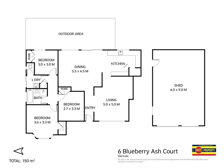 Floorplan of Homely house listing, 6 Blueberry Ash Court, Glenvale QLD 4350