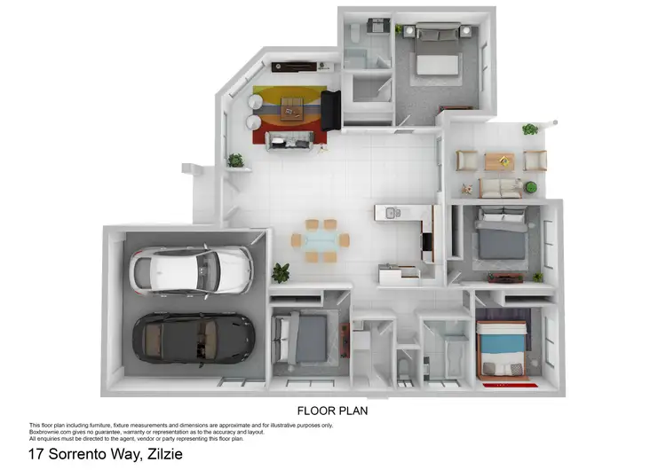 Floorplan of Homely house listing, 17 Sorrento Way, Zilzie QLD 4710