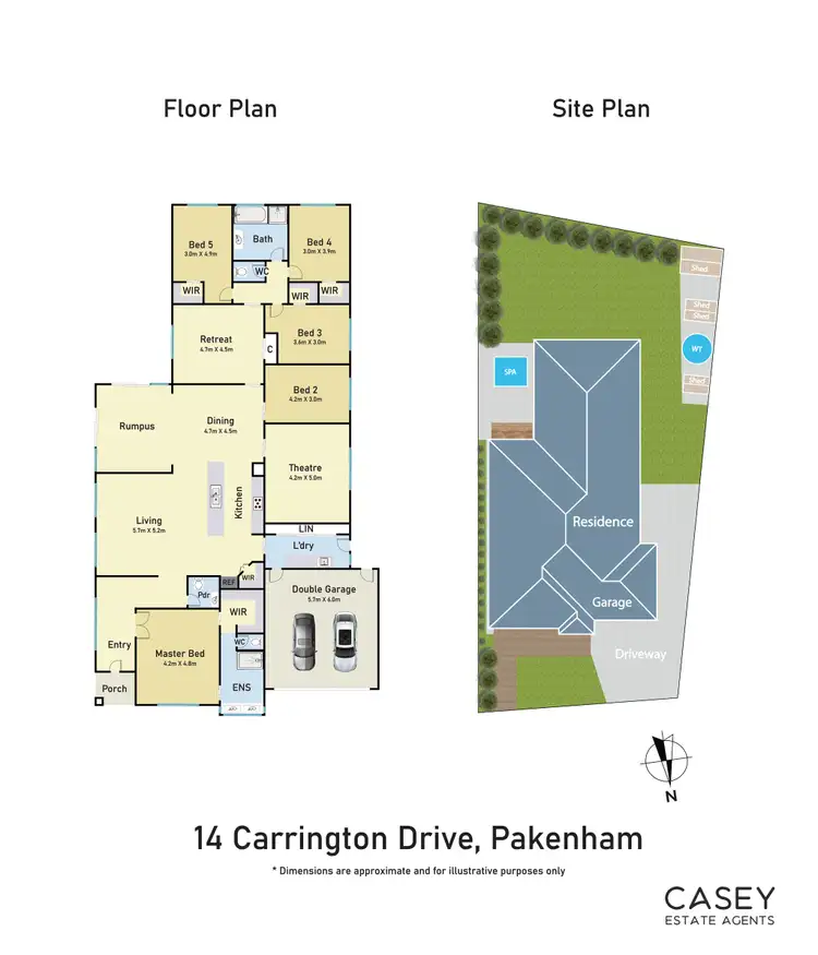 Floorplan of Homely house listing, 14 Carrington Drive, Pakenham VIC 3810