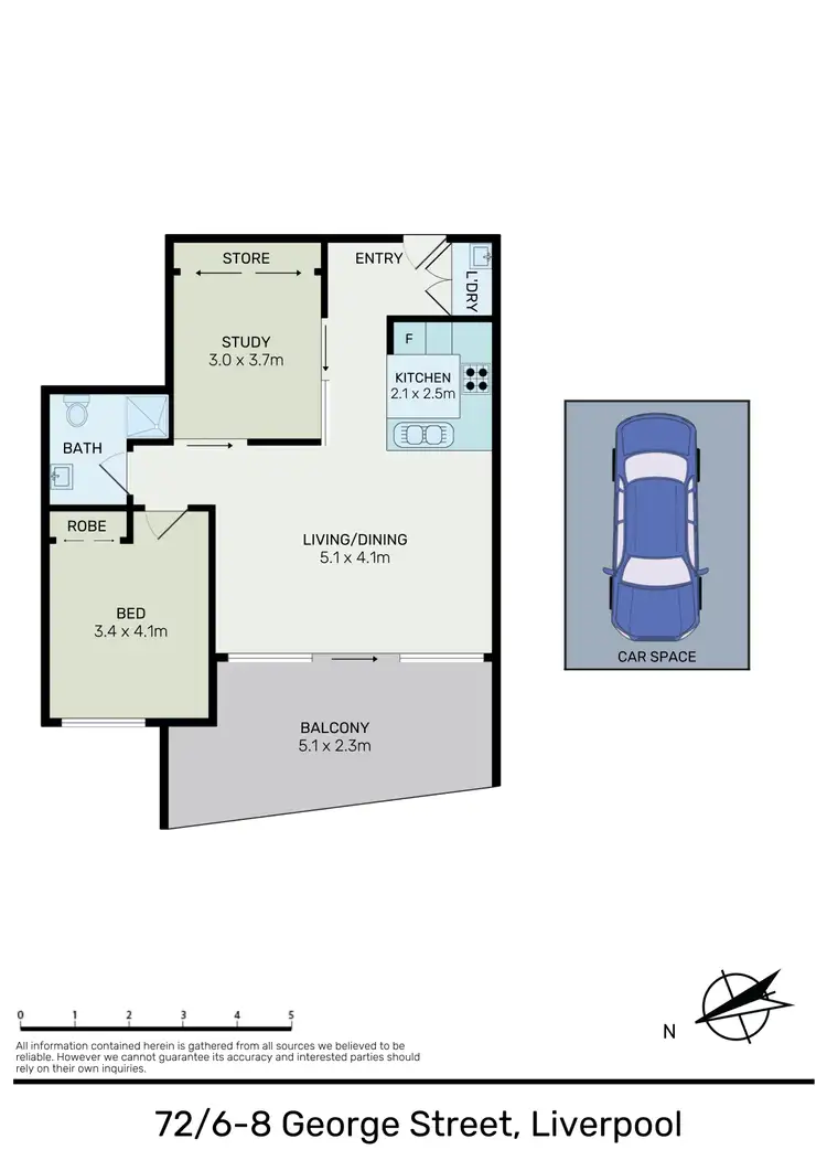 Floorplan of Homely apartment listing, 72/6-8 George St, Liverpool NSW 2170
