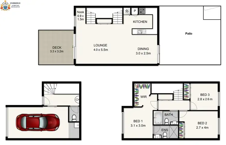 Floorplan of Homely townhouse listing, 17/1 O'Meara Street, Eight Mile Plains QLD 4113