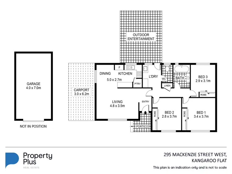 Floorplan of Homely house listing, 295 MacKenzie Street West, Kangaroo Flat VIC 3555