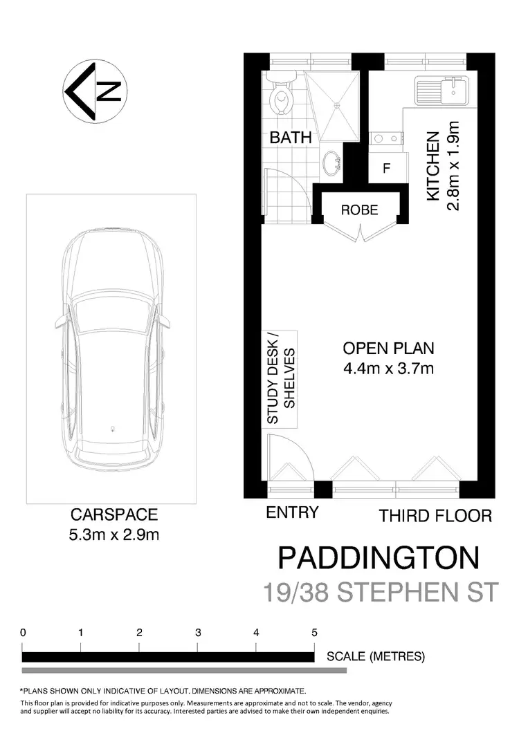 Floorplan of Homely apartment listing, 19/38 Stephen Street, Paddington NSW 2021