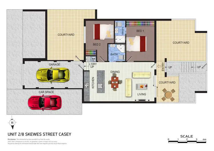 Floorplan of Homely townhouse listing, 8 Skewes Street, Casey ACT 2913
