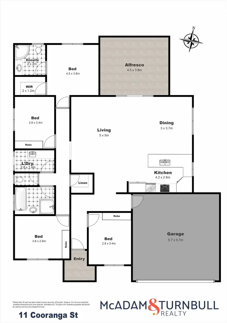 Floorplan of Homely house listing, 11 Cooranga Street, Glenvale QLD 4350