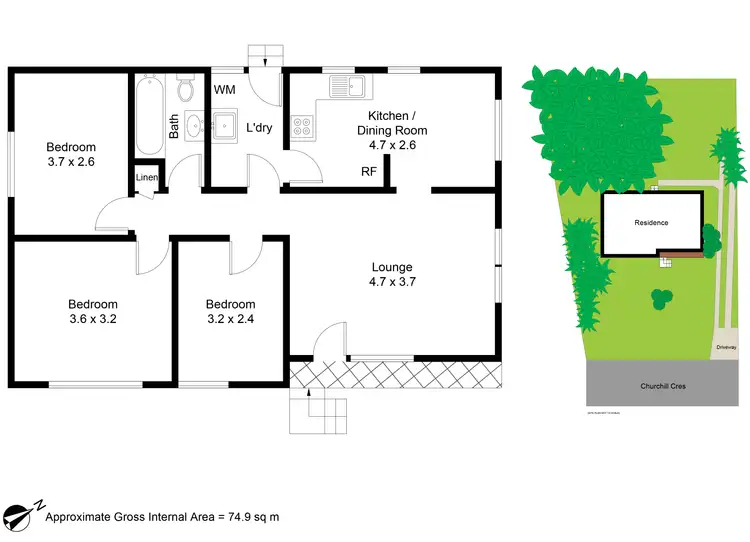 Floorplan of Homely house listing, 30 Churchill Crescent, Rutherford NSW 2320