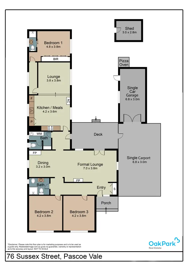 Floorplan of Homely house listing, 76 Sussex Street, Pascoe Vale VIC 3044