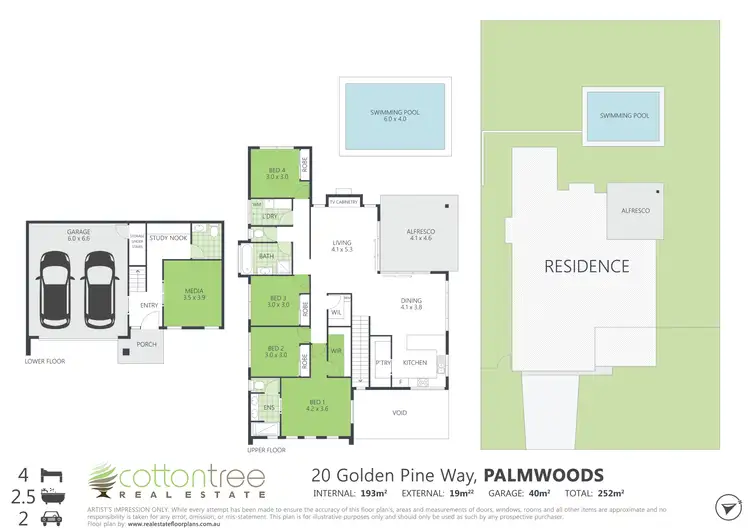 Floorplan of Homely house listing, 20 GOLDEN PINE WAY, Palmwoods QLD 4555