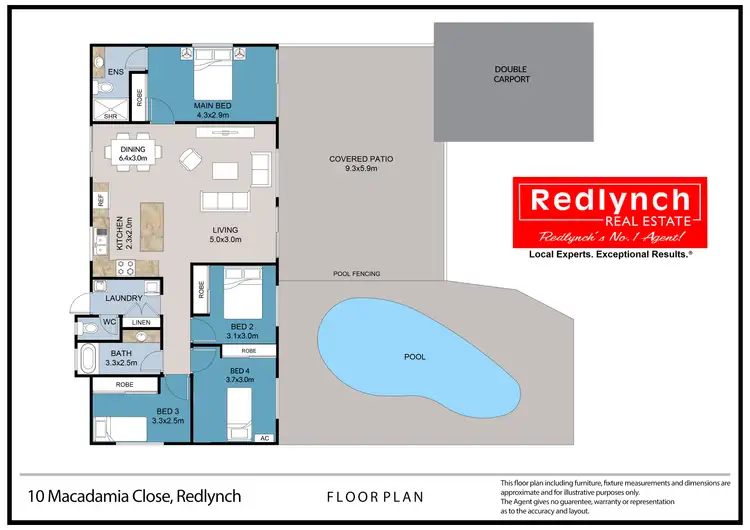 Floorplan of Homely house listing, 10 Macadamia Close, Redlynch QLD 4870
