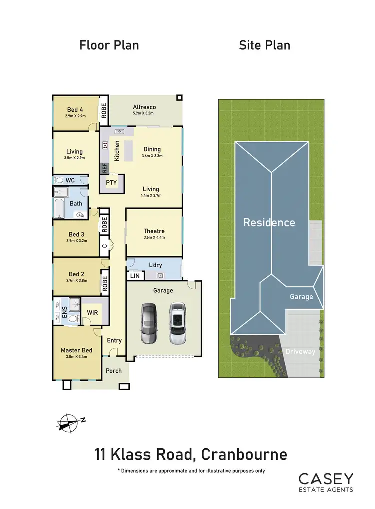 Floorplan of Homely house listing, 11 Klass Road, Cranbourne VIC 3977