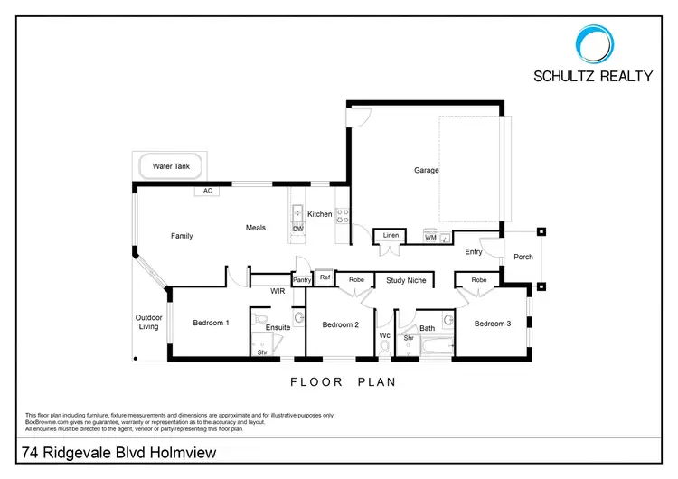 Floorplan of Homely house listing, 74 Ridgevale Boulevard, Holmview QLD 4207