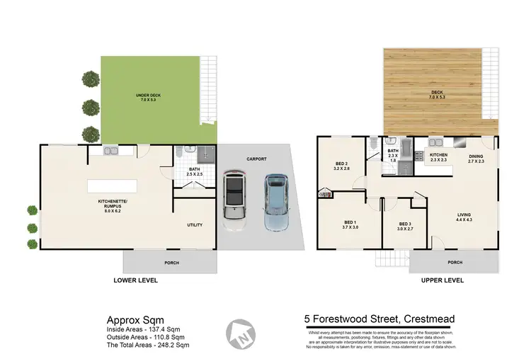 Floorplan of Homely house listing, 5 Forestwood Street, Crestmead QLD 4132
