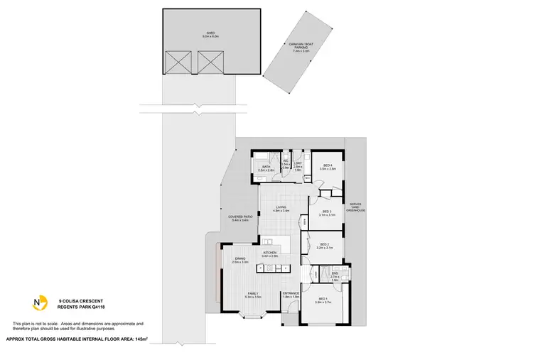 Floorplan of Homely house listing, 9 Colisa Crescent, Regents Park QLD 4118