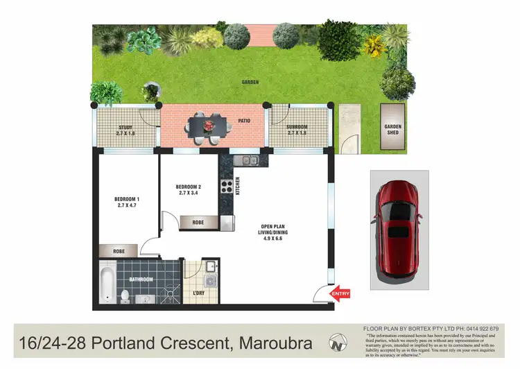 Floorplan of Homely apartment listing, 16/24 Portland Crescent, Maroubra NSW 2035