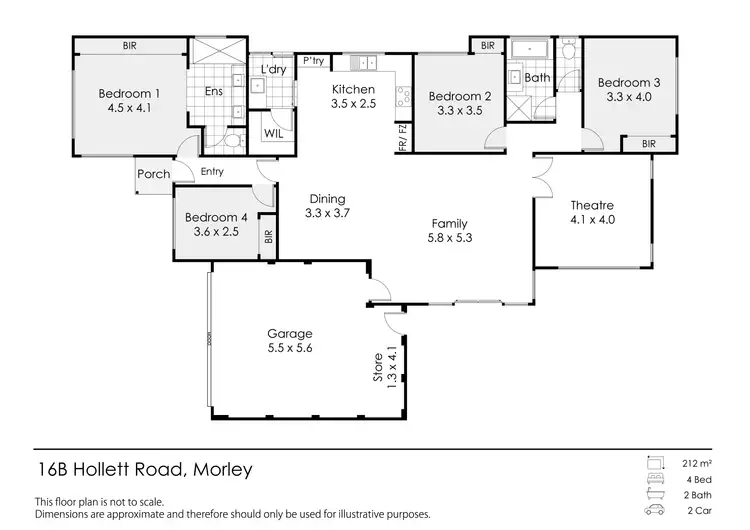 Floorplan of Homely house listing, 16B Hollett Road, Morley WA 6062