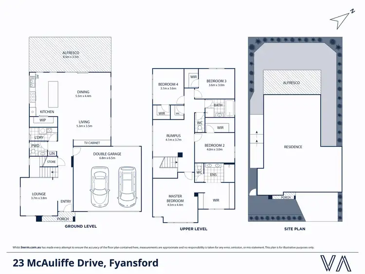 Floorplan of Homely house listing, 23 McAuliffe Drive, Fyansford VIC 3218