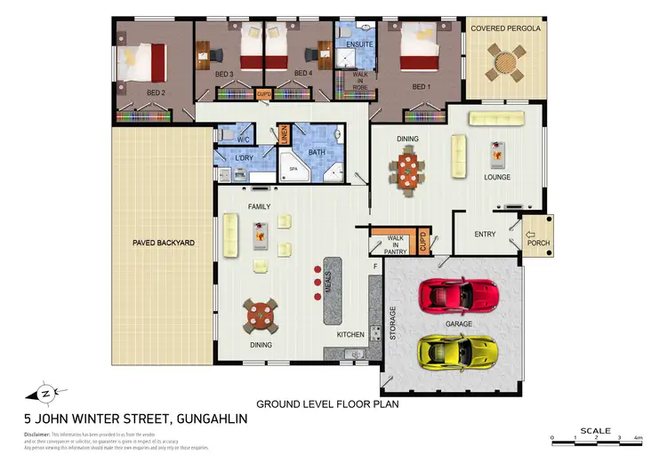 Floorplan of Homely house listing, 5 John Winter Street, Gungahlin ACT 2912