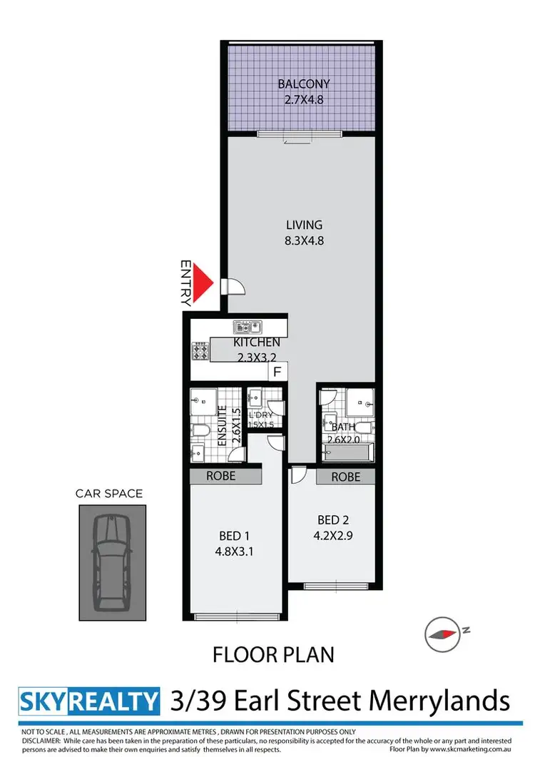 Floorplan of Homely unit listing, 3/39 Earl Street, Merrylands NSW 2160