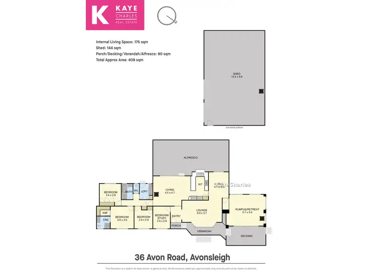 Floorplan of Homely house listing, 36 Avon Road, Avonsleigh VIC 3782