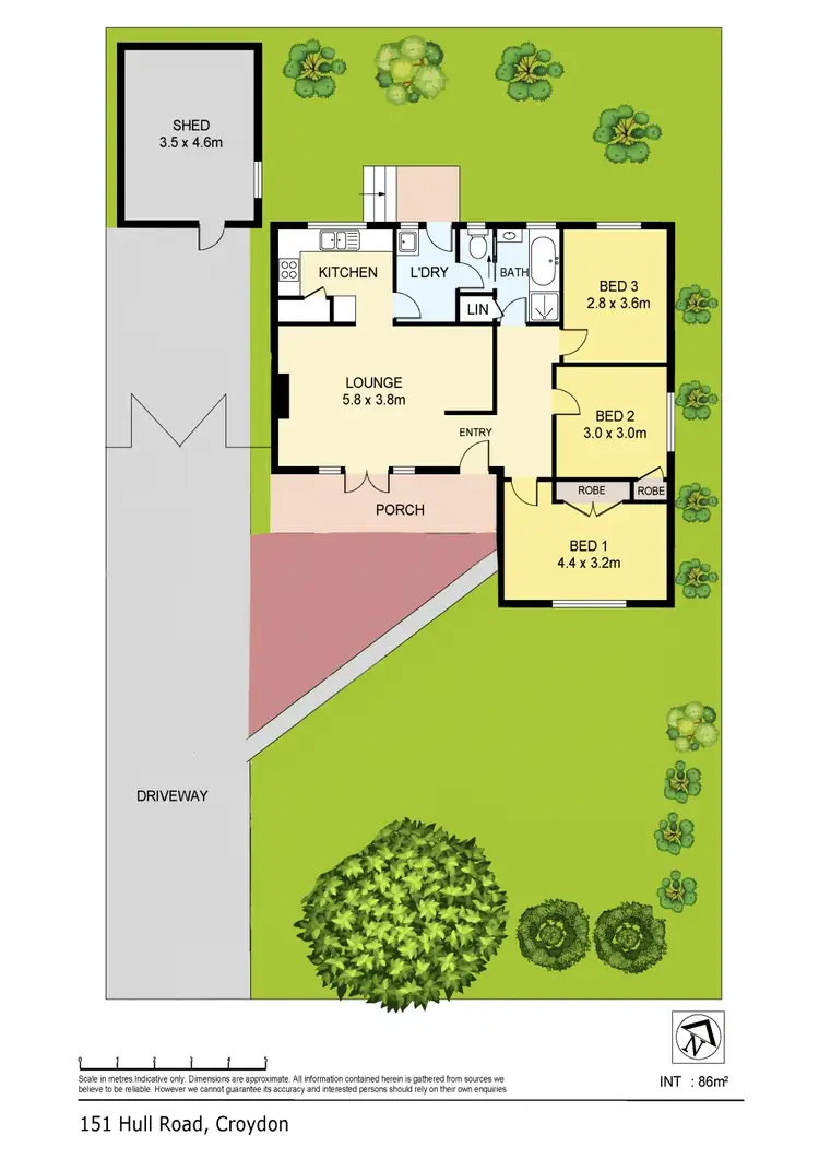 Floorplan of Homely house listing, 151 Hull Road, Croydon VIC 3136